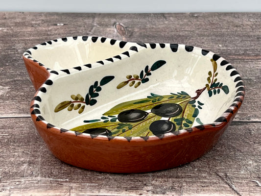 Large Olive Patterned Bowl, 17cm