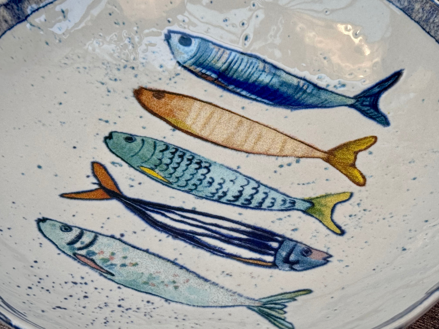 Fish Patterned Pasta/Serving Bowl, 20cm