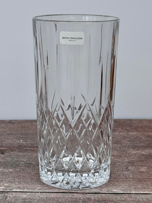 Royal Doulton Fine Crystal Set of 6 Earlswood Hi-Ball Tumblers