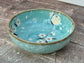 Tokyo Design Studio Turquoise Sakura / Cherry Blossom Flower Patterned Bowl, 17.5cm