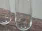 Set of 2 Heart Patterned Champagne Flute Glasses