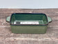 Hairy Bikers Small Dark Green Reactive Glaze Rectangular Baking Dish, 20.6cm