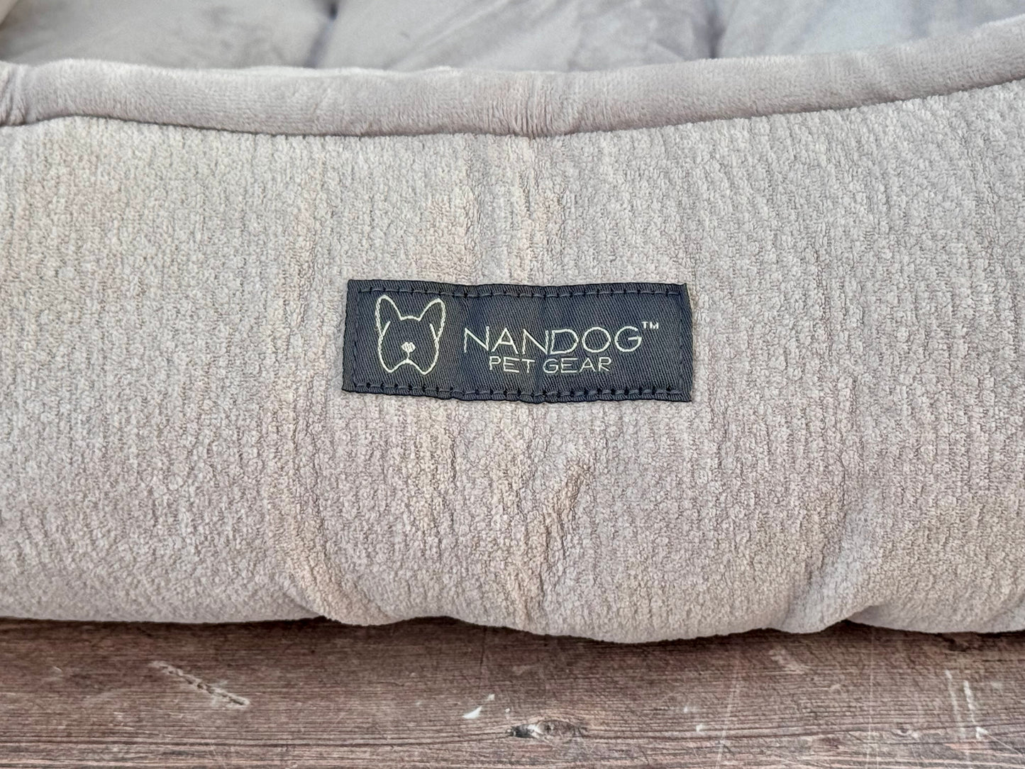 Nandog Pet Gear Beige Reversible Dog Bed, 52cm