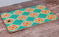 Green and Orange Geometric Patterned Serving/Chopping Board