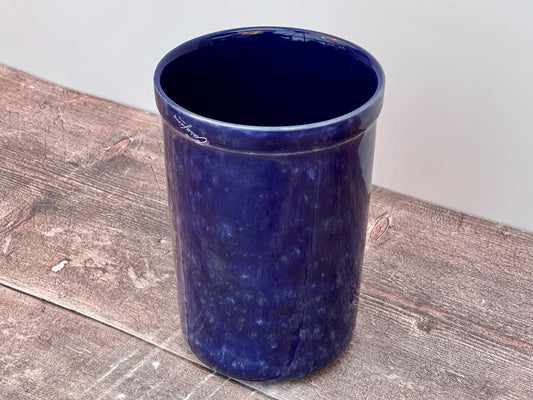 Dark Blue Utensil Jar, 17cm