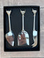 Set of 3 Highland Cow Cheese Knives Set