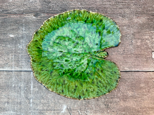 Light Green Alchemille Leaf Plate, 18cm