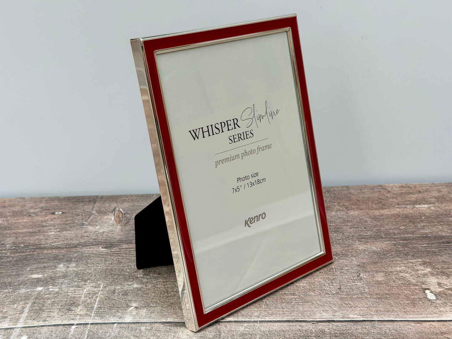 Slimline Red Border Photo Frame, 5’ x 7’