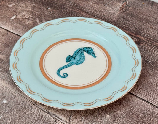 Yvonne Ellen Sea Horse Patterned Plate, 20.5cm