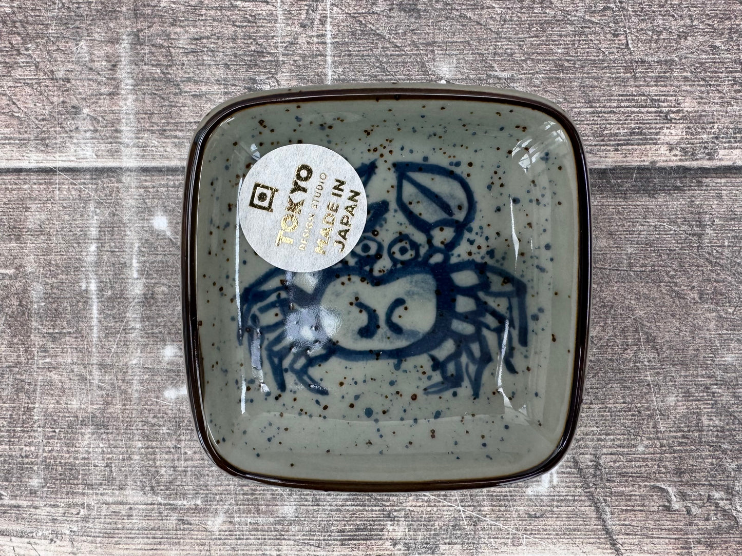 Tokyo Design Studio Crab Patterned Dipping Bowl, 8.5cm