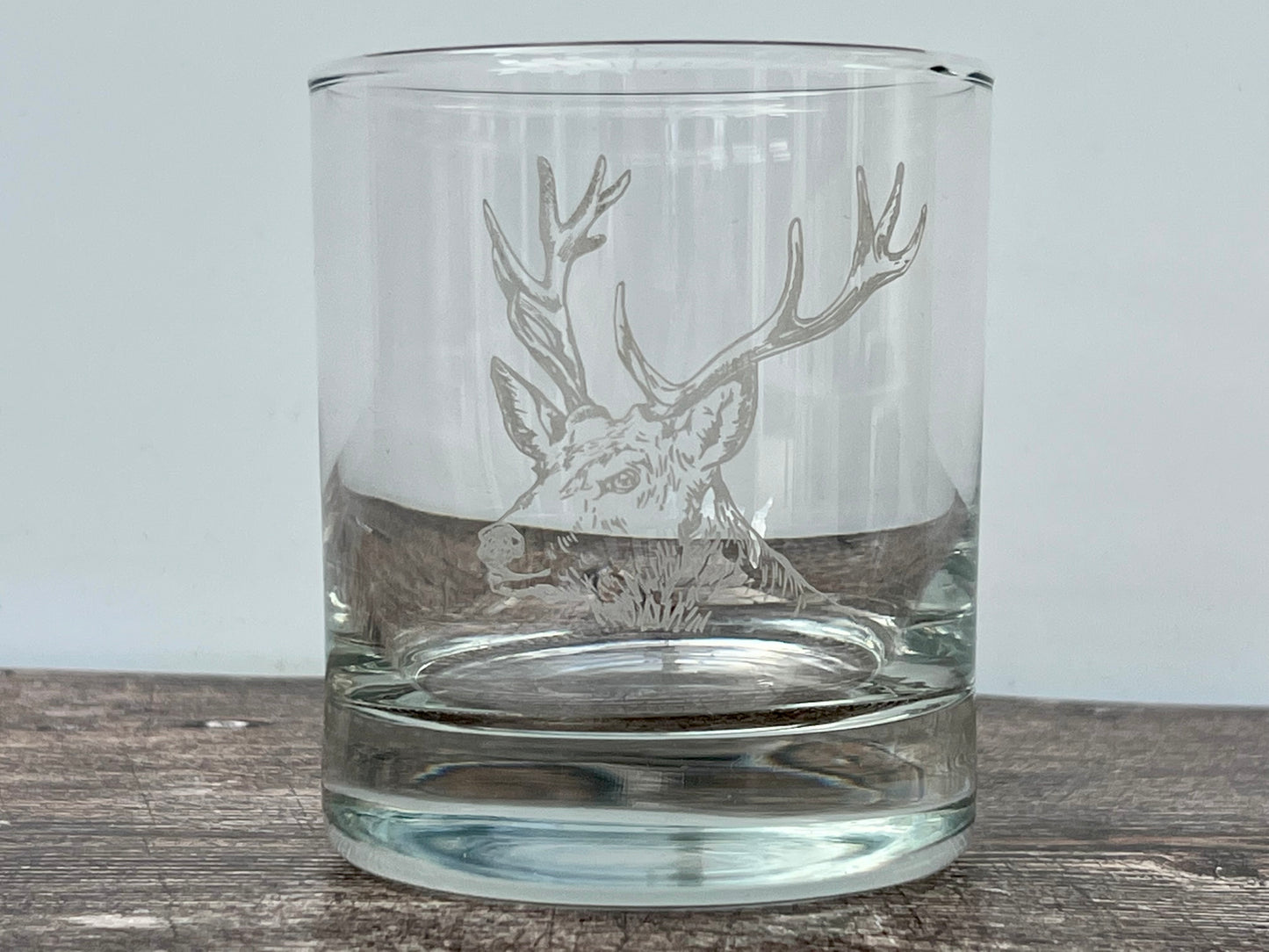 Stag Glass Tumbler and Coaster Set