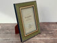 Natalini Green with Wide Chequered Border Photo Frame 4 x 6
