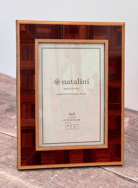 Natalini 2 Tone Brown Photo Frame 4 x 6