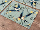 Set of 4 Bird Design Placemats