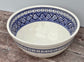 Blue and White Patterned Deep Serving Bowl, 32cm