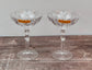 Pair of Nachtmann Noblesse Cocktail Saucer/Glasses