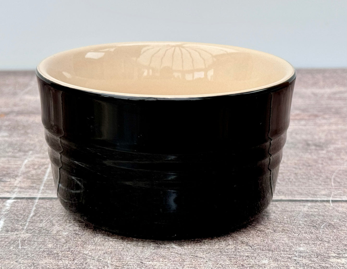 Le Creuset Set of 2 Black Round Ramekin, 10cm