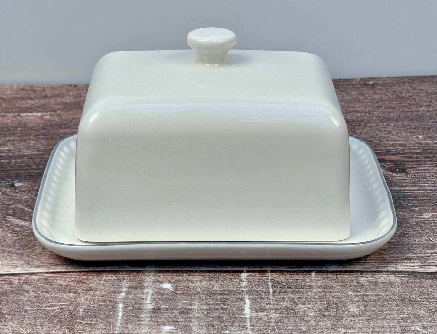 White Mary Berry Butter Dish