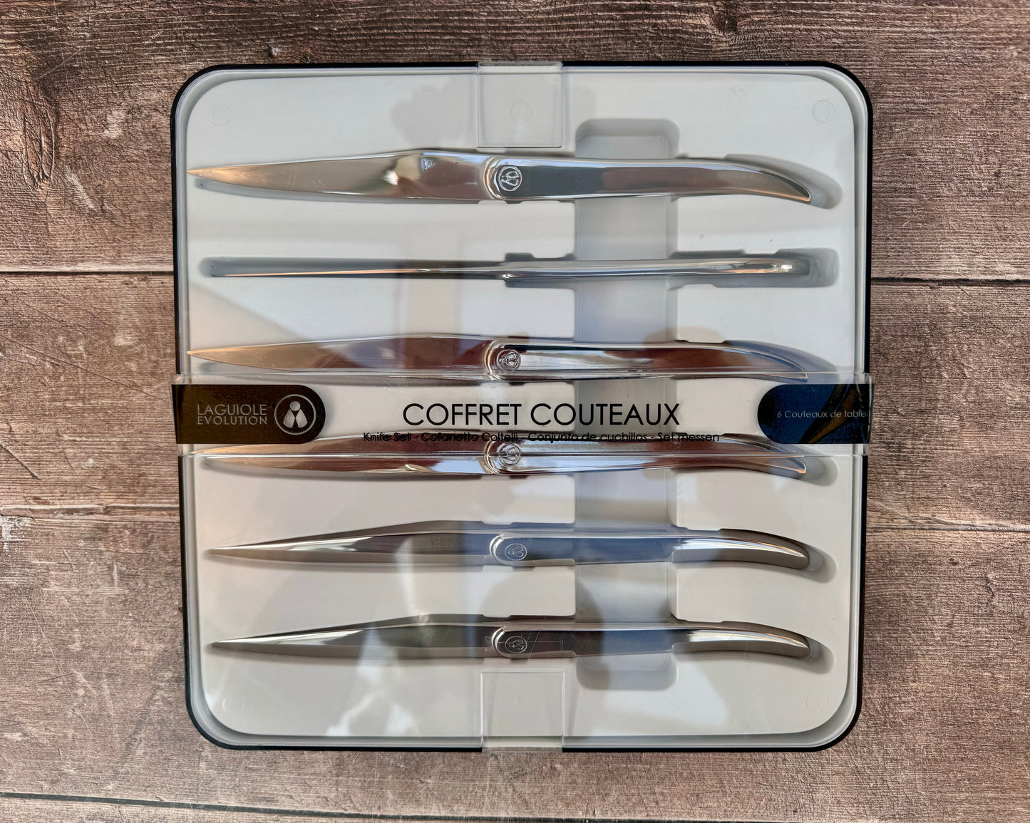 Laguiole Evolution Steak Table Knives - Set of 6