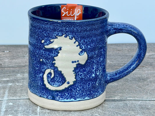 Blue Seahorse Mug