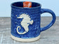 Blue Seahorse Mug