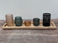 Tray with 5 Tea Light Candle Holders