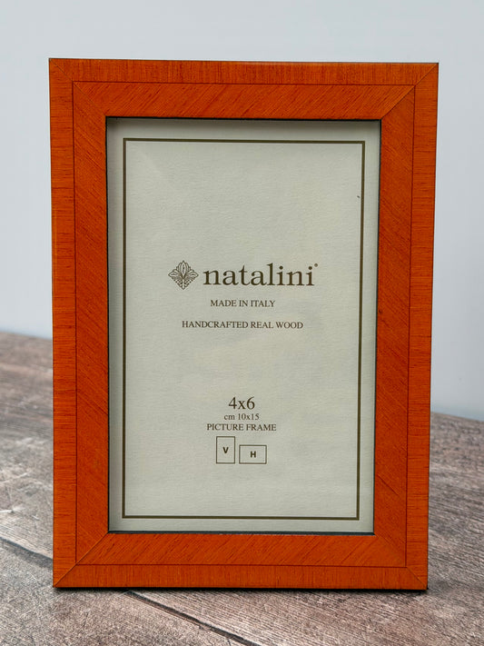Natalini Orange Border Photo Frame 4 x 6