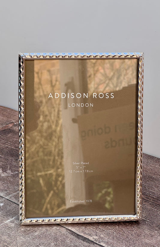 Addison Ross Silver Plated Honeycomb Patterned Photo Frame 5’ x 7’