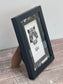 Black Leaf Patterned Photo Frame, 4’ x 6’