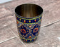 Hand Painted Stainless Steel Drinking Tumbler - Navy and Gold (Design 4)