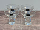 Dartington Set of 4 Crystal Home Bar Coupe Glasses