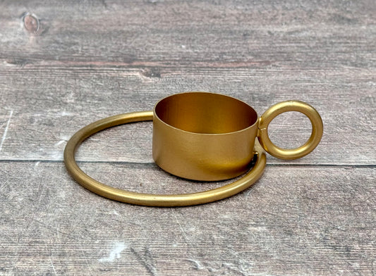 Gold Tone Metal Tea light Holder