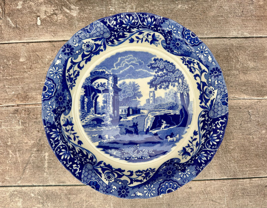 Spode Blue Italian Patterned Baking / Pie Dish, 26cm