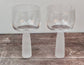 Set of 2 Gin Glasses with a Frosted Base