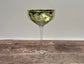 1 Tropical Leaf Champagne/Cocktail Saucer Glass