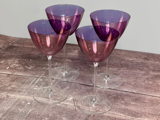 LSA Aurora Purple Martini Glasses (4 pack)
