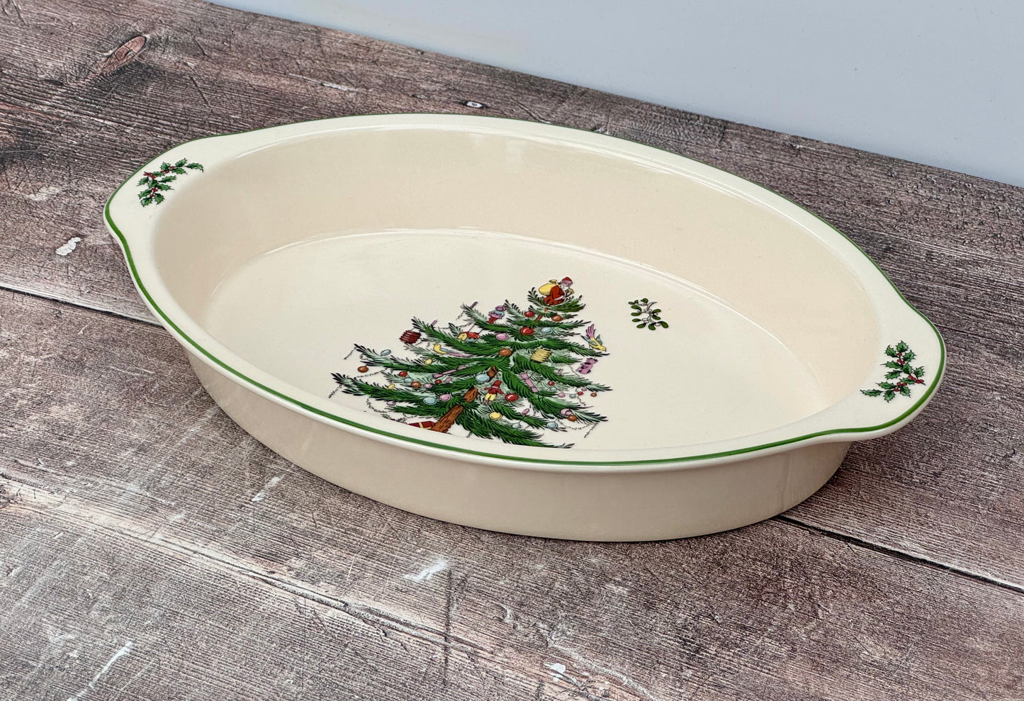 Spode Christmas Tree Au Gratin Baking Dish