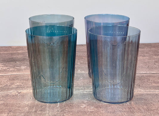 LSA Set of 4 GEMS Blue Glass Tumblers