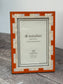 Natalini Orange Marquetry Photo Frame 4 x 6