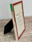 Slimline Red Border Photo Frame, 4’ x 6’
