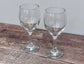 Set of 2 Stag Design Etched Wine Glasses