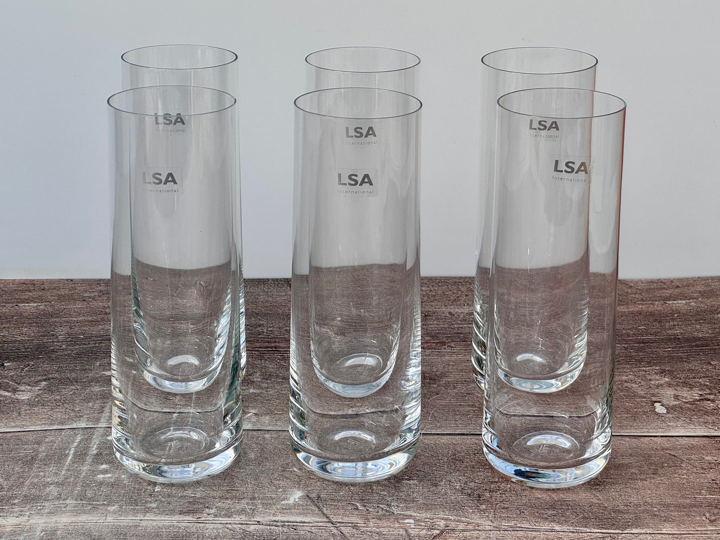 LSA Set of 6 Borough Highballs Glass Tumblers