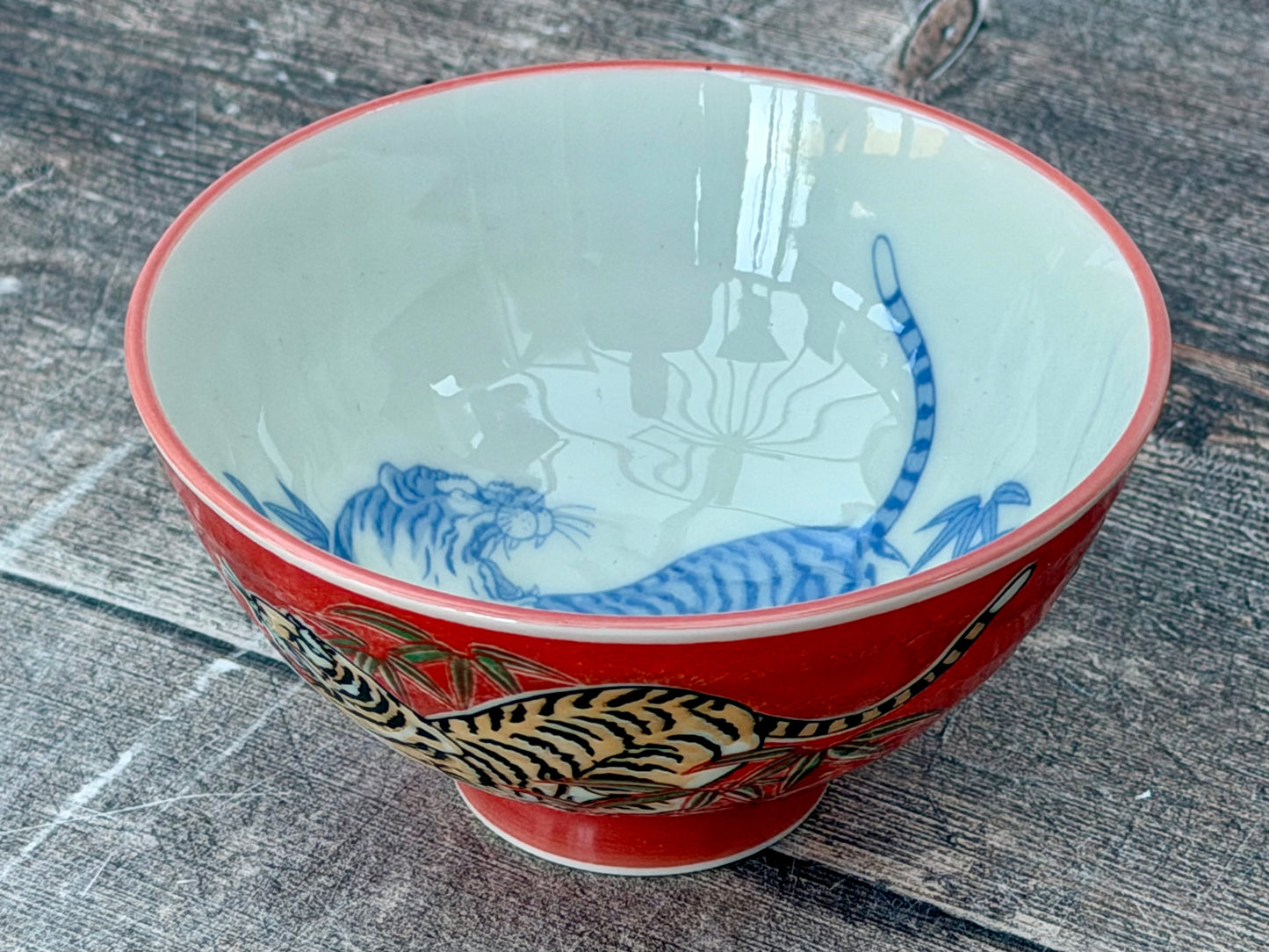 Tokyo Design Studio Red Tiger Patterned Small Bowl, 11cm