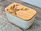 Stag White Butter Dish