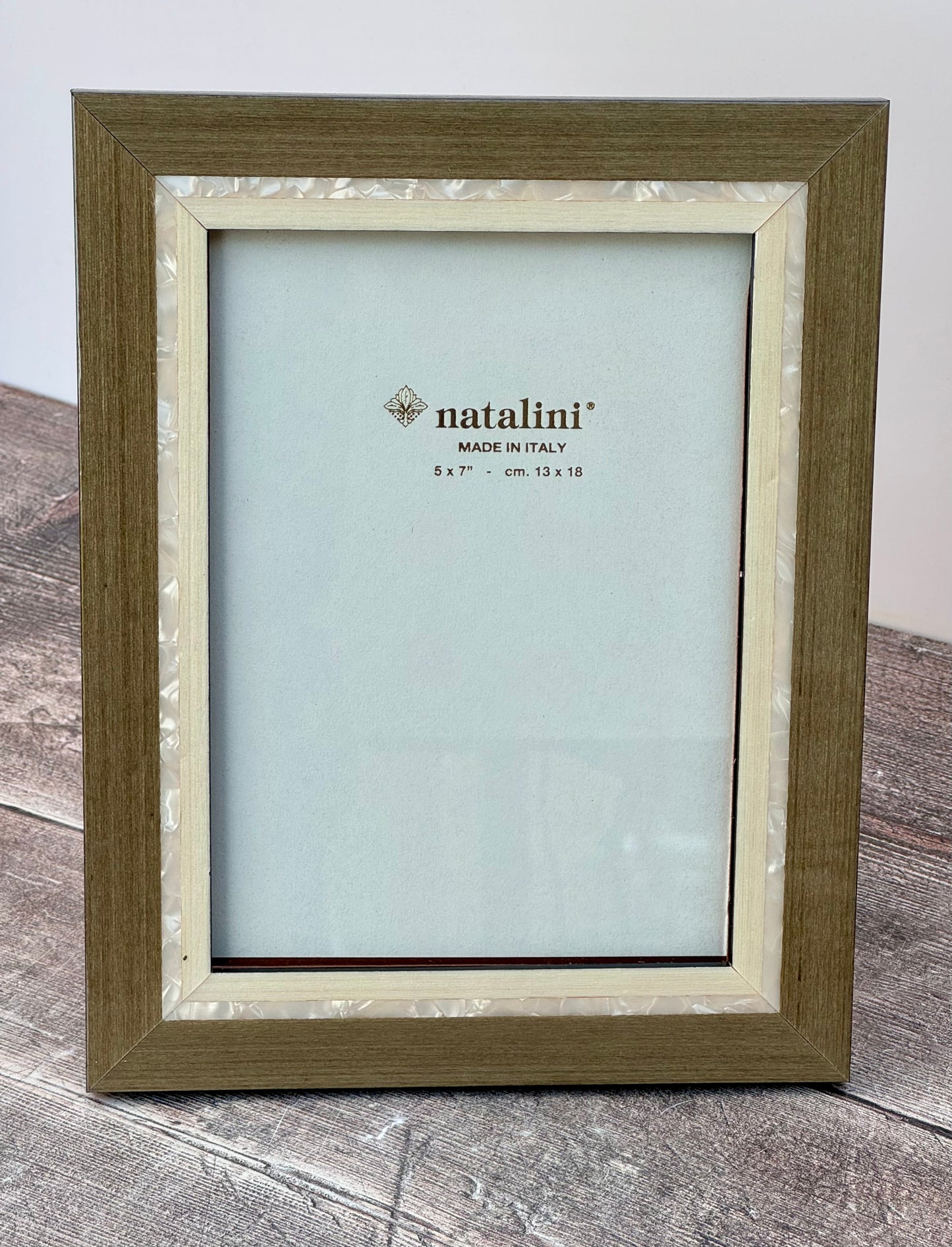 Natalini Grey and Shell Photo Frame 5 x 7