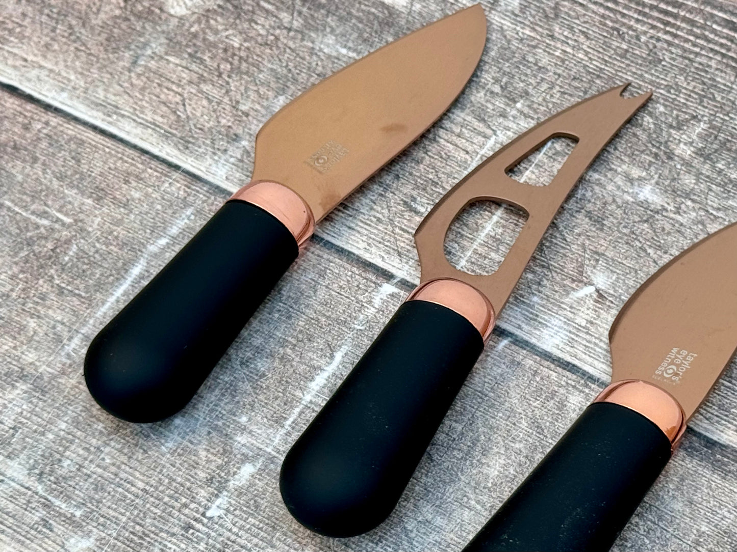 Taylor’s Eye Witness Rose Gold Cheese Knife Set