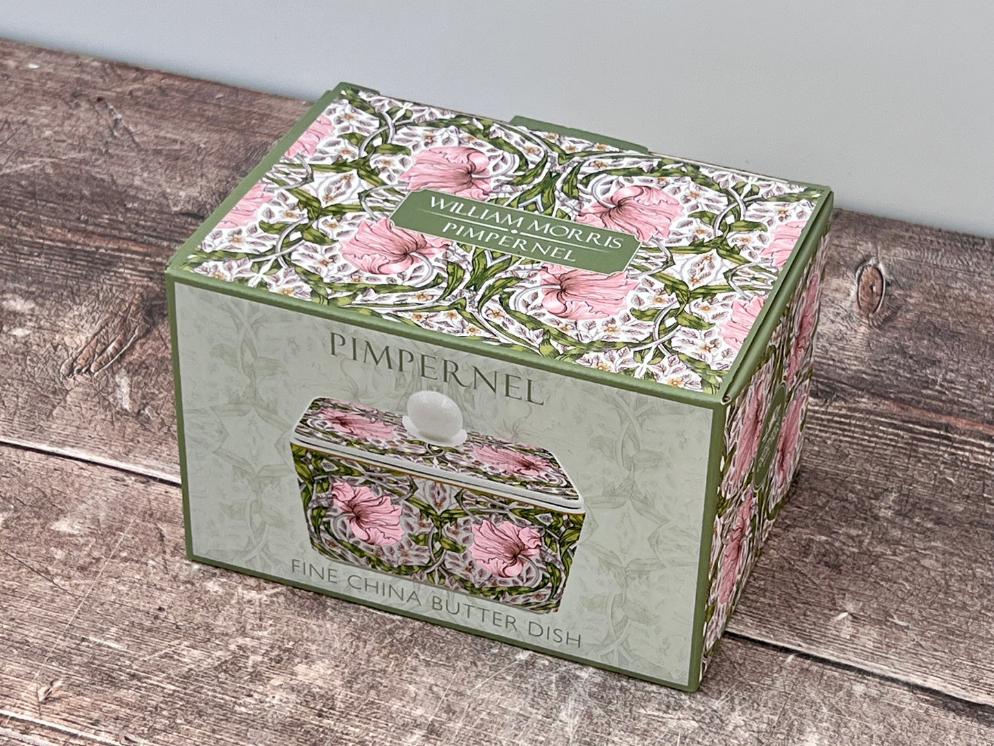 William Morris Pimpernel Floral Patterned Butter Dish