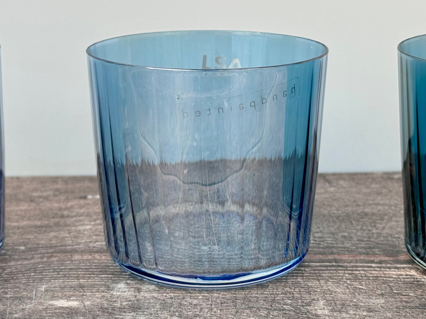 LSA Set of 4 GEMS Blue Glass Tumblers, 310ml