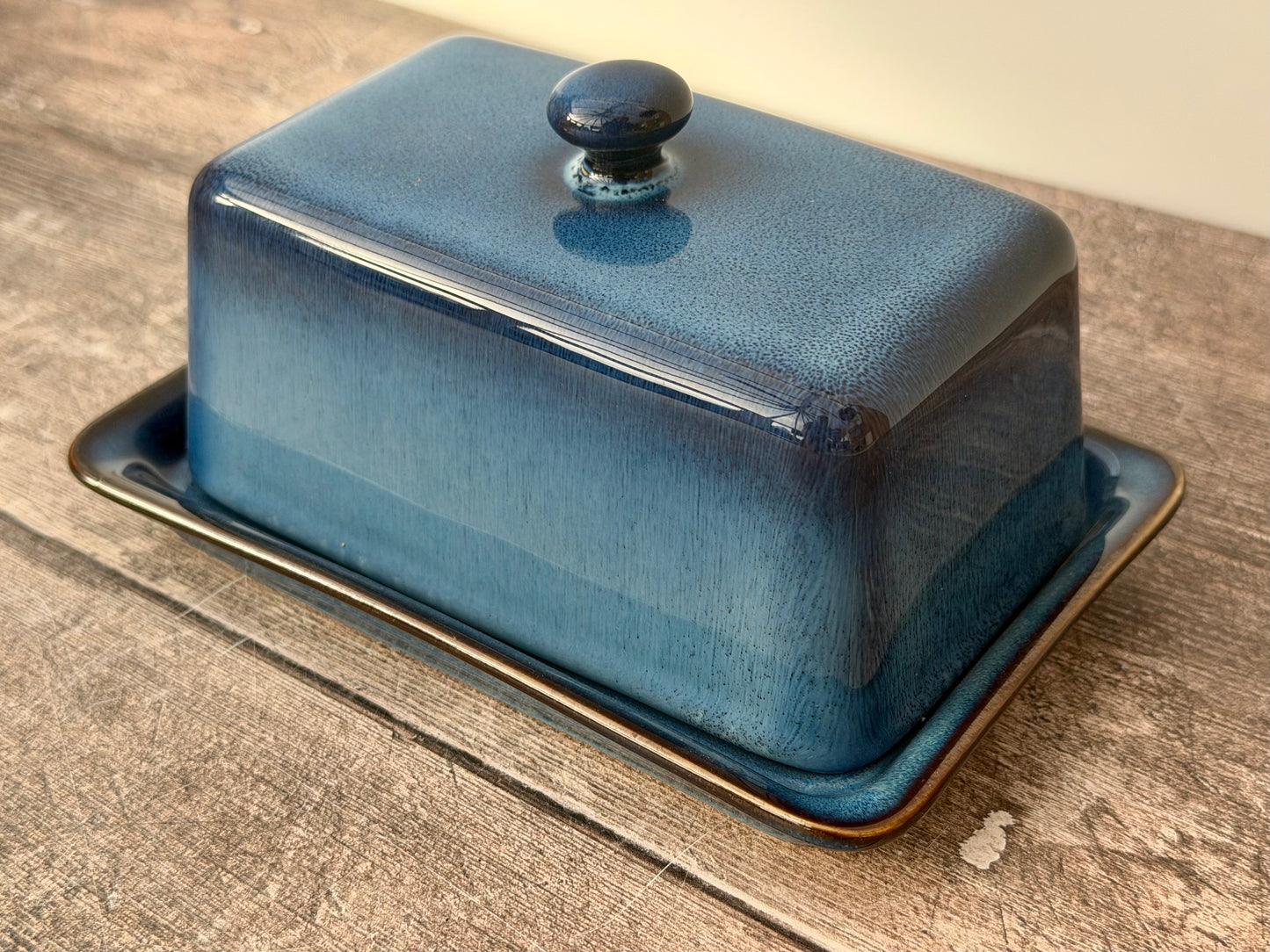 Scandi Home Blue Butter Dish