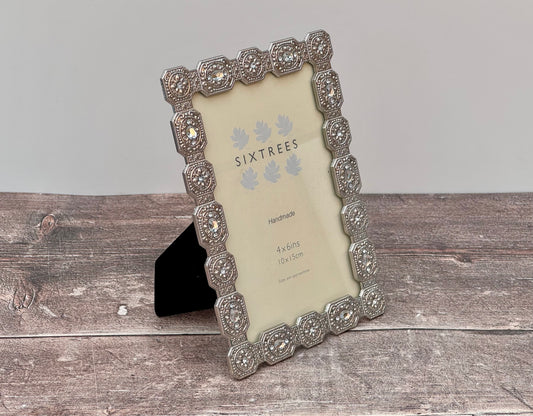Sixtrees Jewel Patterned Border Sarah Photo Frame, 4’ x 6’